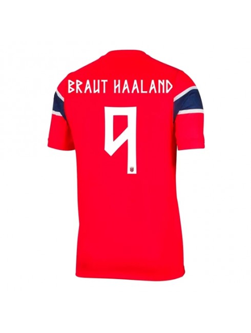 Muži Futbalové oblečenie Nórsko Erling Haaland #9 MS 2026 Krátky Rukáv - Domáci Muži Futbalové oblečenie Nórsko Erling Haaland #9 MS 2026 Krátky Rukáv - Domáci